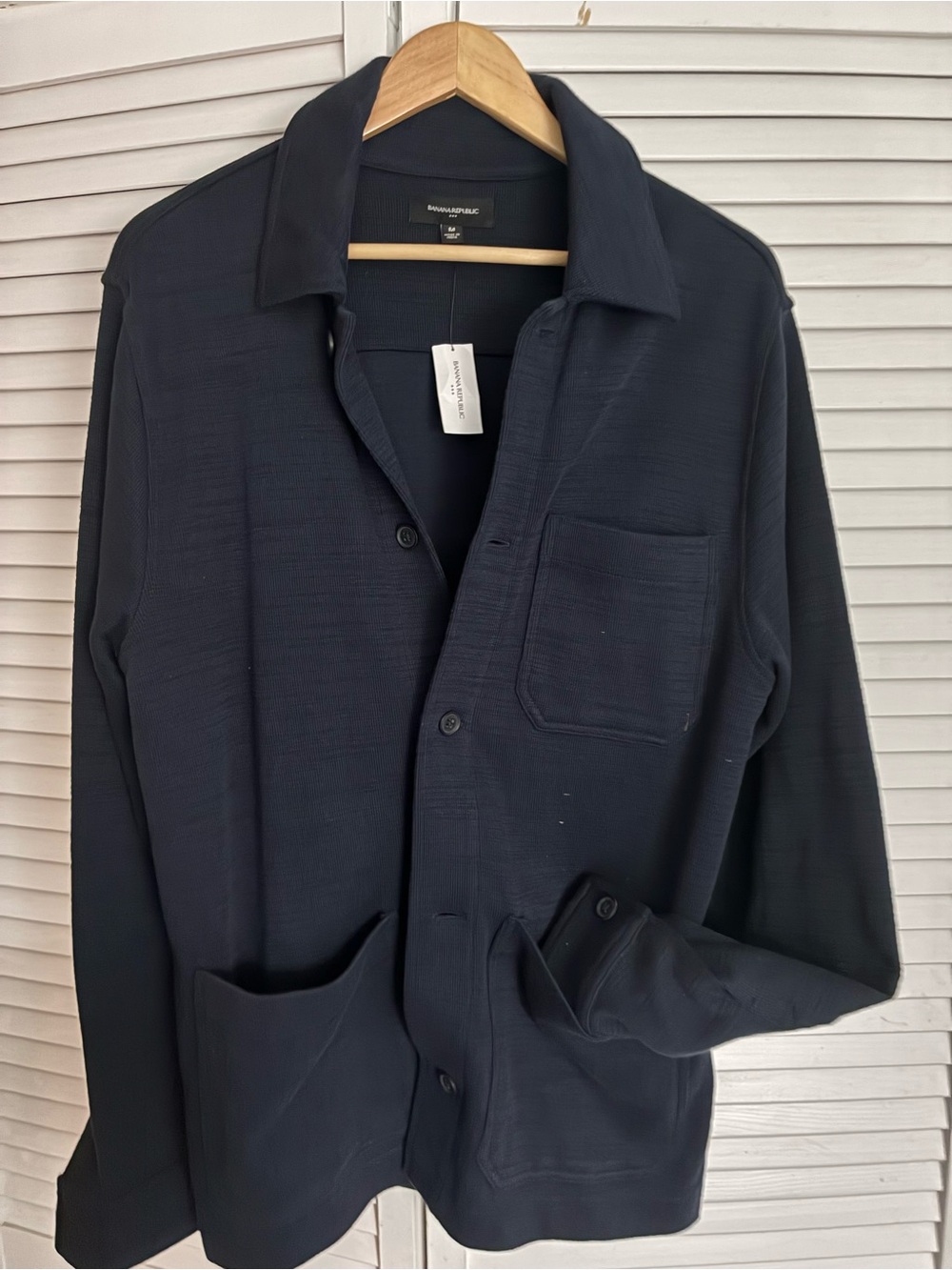 Banana Republic Men’s Navy Button-Up Jacket